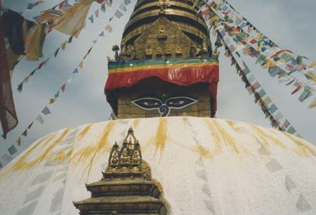 Nepal Kathmandu Eyes of Wisdom 1992